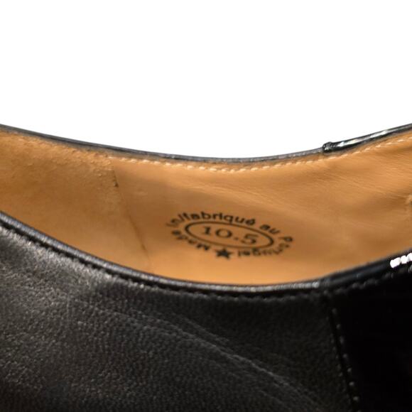 New John Fluevog Bellevue Vestal Mary Jane with Lace Cut Outs Black Heels 10.5 - Picture 8 of 10